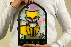 Fox Arch Key Holder Laser Cut Files Product Image 9