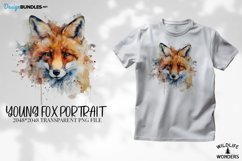 Wildlife wonders, fox portrait, watercolor design Product Image 1