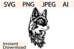 Fox Svg/Png/Jpg/Ai/Vector Fox/Zoo animals Svg Product Image 1