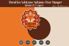 Floral Fox Welcome Autumn Sign Product Image 2