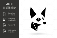 Adorable Flat-Style Fox Head Logo Illustration Product Image 1