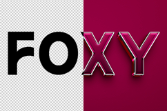 Foxy 3D editable text effect Product Image 2