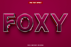 Foxy 3D editable text effect Product Image 1