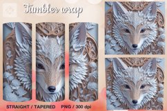 3d Animals 5 Tumbler Sublimations, 20 oz Tumbler Wraps Product Image 4