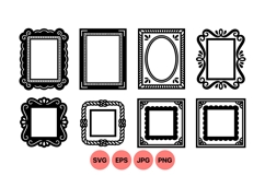 Vintage Ornate Frame Clipart For Invitations Product Image 1
