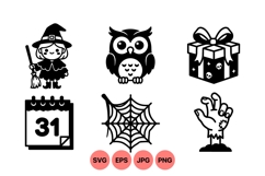 Halloween Icon Clipart For Seasonal Projects Product Image 1