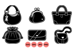 Vintage Handbag Clipart For Fashion Designs Product Image 1