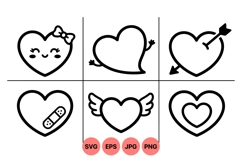 Cute Heart SVG Icon For Valentines Product Image 1