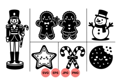 Christmas Cookie Clipart For Holiday Crafts Product Image 1