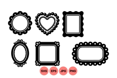 Vintage Ornate Decorative Frame Clipart for Invitations Product Image 1
