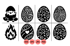 Easter Egg Clipart SVG Vector Designs For Crafts Product Image 1