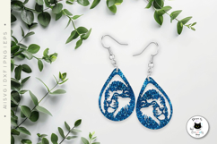 Big Cats Vol.2 | Animal Teardrop Earrings Laser Cut SVG Product Image 2