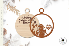 Layered Christmas Dog Laser Cut Ornaments Vol.2 Product Image 2