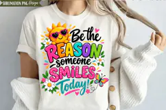 be the reason png, smile today png, positive quote png Product Image 2