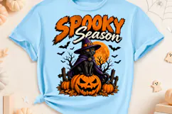 spooky season png, halloween witch png, witch pumpkin png Product Image 3