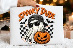 spooky dude png, halloween ghost png, cool ghost png,pumpkin Product Image 2