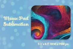 Colorful fractal Mouse pad Sublimation Product Image 1
