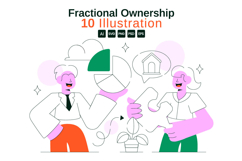 10 Fractional Ownership Concept Illustration Product Image 1
