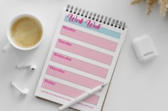 Planner Pop-art and Baby pink A4 Size Notebook Product Image 4