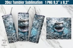 Shark in Bubble Wrap 20 OZ Tumbler Sublimation Product Image 1
