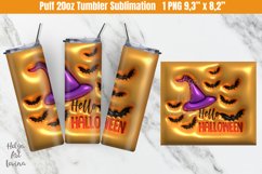 3D Puffy seamless Tumbler |20 OZ Skinny Tumbler Halloween Product Image 1
