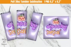 3D Puffy seamless Tumbler |20 OZ Skinny Tumbler Halloween Product Image 1