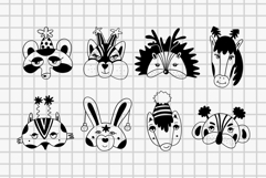 Christmas Mask Hand Drawn Set Product Image 2