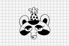 Christmas Mask Hand Drawn Set Product Image 4