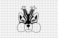 Christmas Mask Hand Drawn Set Product Image 5