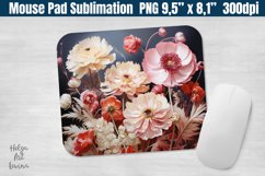 Mouse Pad Sublimation | 3D flowers Product Image 1