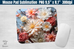 Mouse Pad Sublimation | 3D flowers Product Image 1