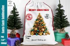 Christmas Santa Sack Sublimation | Christmas Tree Product Image 1