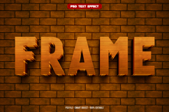 Frame 3D editable text effect Product Image 1