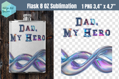 Hip Flask 8 oz | Father day Sublimation Product Image 1