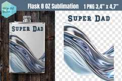 Hip Flask 8 oz | Father day Sublimation Product Image 1