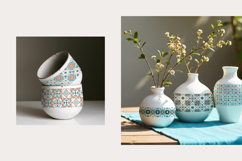 Mediterranean tiles vector patterns Product Image 5