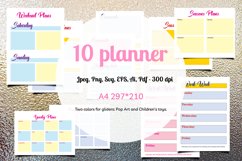 Planner Pop-art and Baby pink A4 Size Notebook Product Image 1