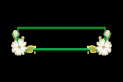 Frame and border horizontal banner with flower and floral Product Image 2