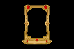Frame and border luxury gold with diamond game asset decorat Product Image 2