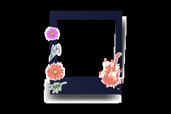 Frame collage photo with sticker decorative vector Product Image 2