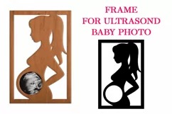 Frame for ultrasound baby photo, Pregnant Women Photo Frame Product Image 2