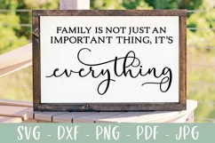 Family Quote Farmhouse Sign - Family Is Everything Product Image 3