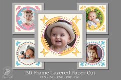 Cute Frame 3D Layered Paper Cut Bundle Product Image 1
