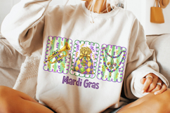 Mardi Gras PNG Sublimation, Fleur De Lis PNG, King Cake PNG Product Image 2