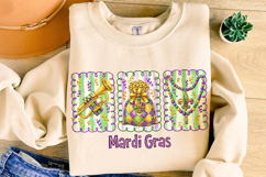 Mardi Gras PNG Sublimation, Fleur De Lis PNG, King Cake PNG Product Image 4