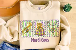 Mardi Gras PNG Sublimation, Fleur De Lis PNG, King Cake PNG Product Image 4
