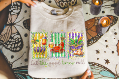 Mardi Gras PNG Sublimation, Fleur De Lis PNG, King Cake PNG Product Image 4