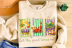 Mardi Gras PNG Sublimation, Fleur De Lis PNG, King Cake PNG Product Image 1