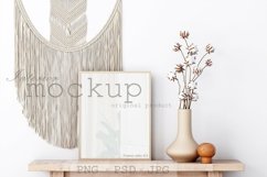 Frame mockup in interior, Interior mockup, Boho frame mockup Product Image 1