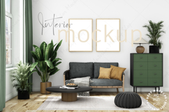 Mock up, Frame mockup in interior, Living room Mockup Product Image 1